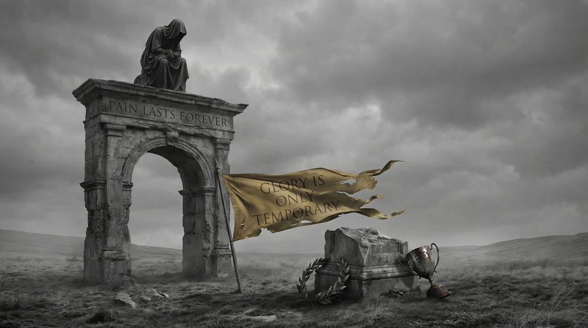 Pain lasts forever, glory is only temporary