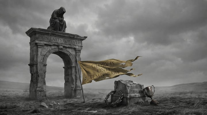 Pain lasts forever, glory is only temporary